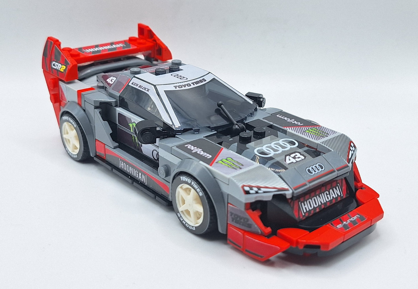 Hoonitron Custom Sticker Set For Speed Champions 76921 Audi S1 E-Tron