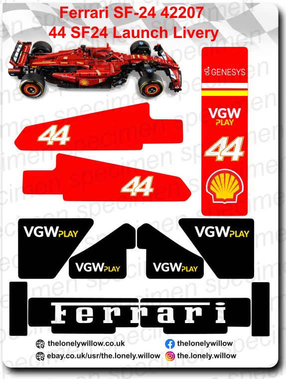 42207 LEGO Ferrari SF-24 2024 Launch Livery