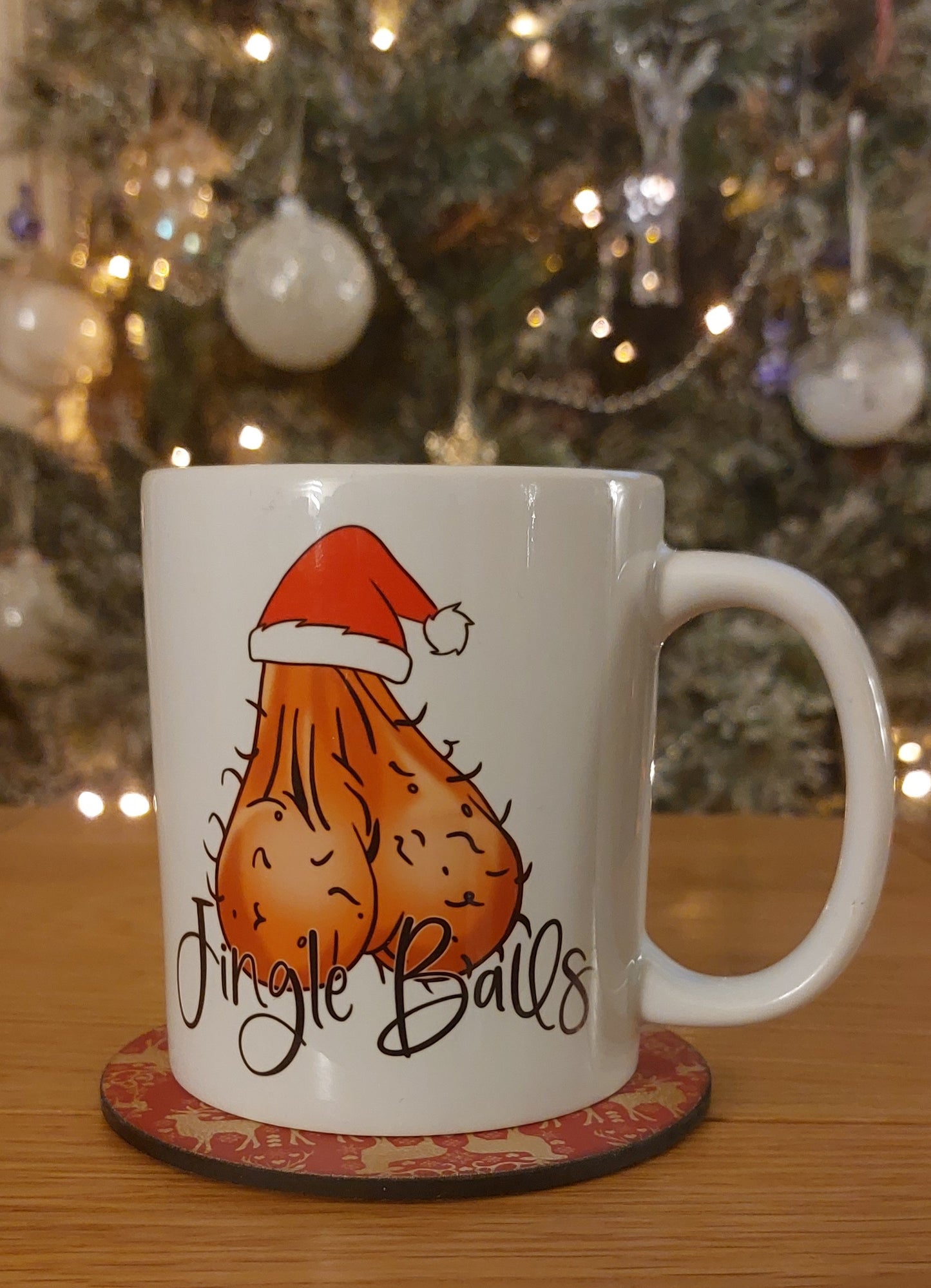 Jingle Balls Christmas Mug | Crude Secret Santa Gift