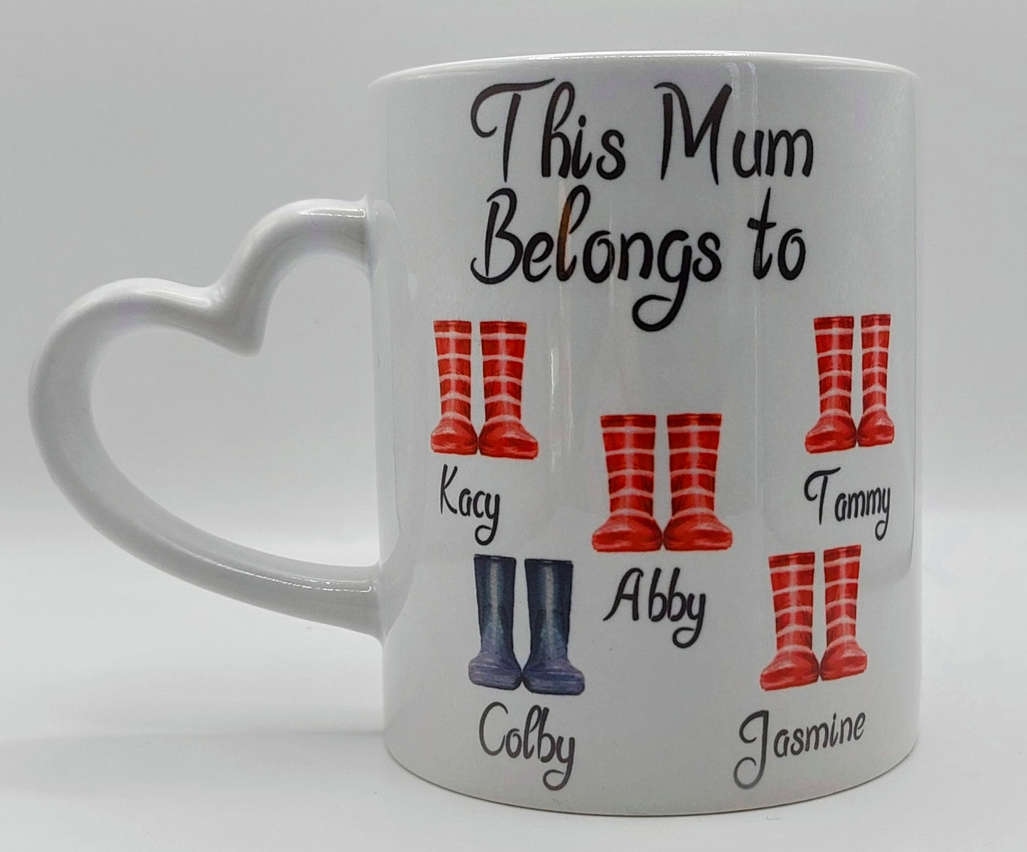 Mothers Day Mug Heart Handle | This Mummy Belongs To