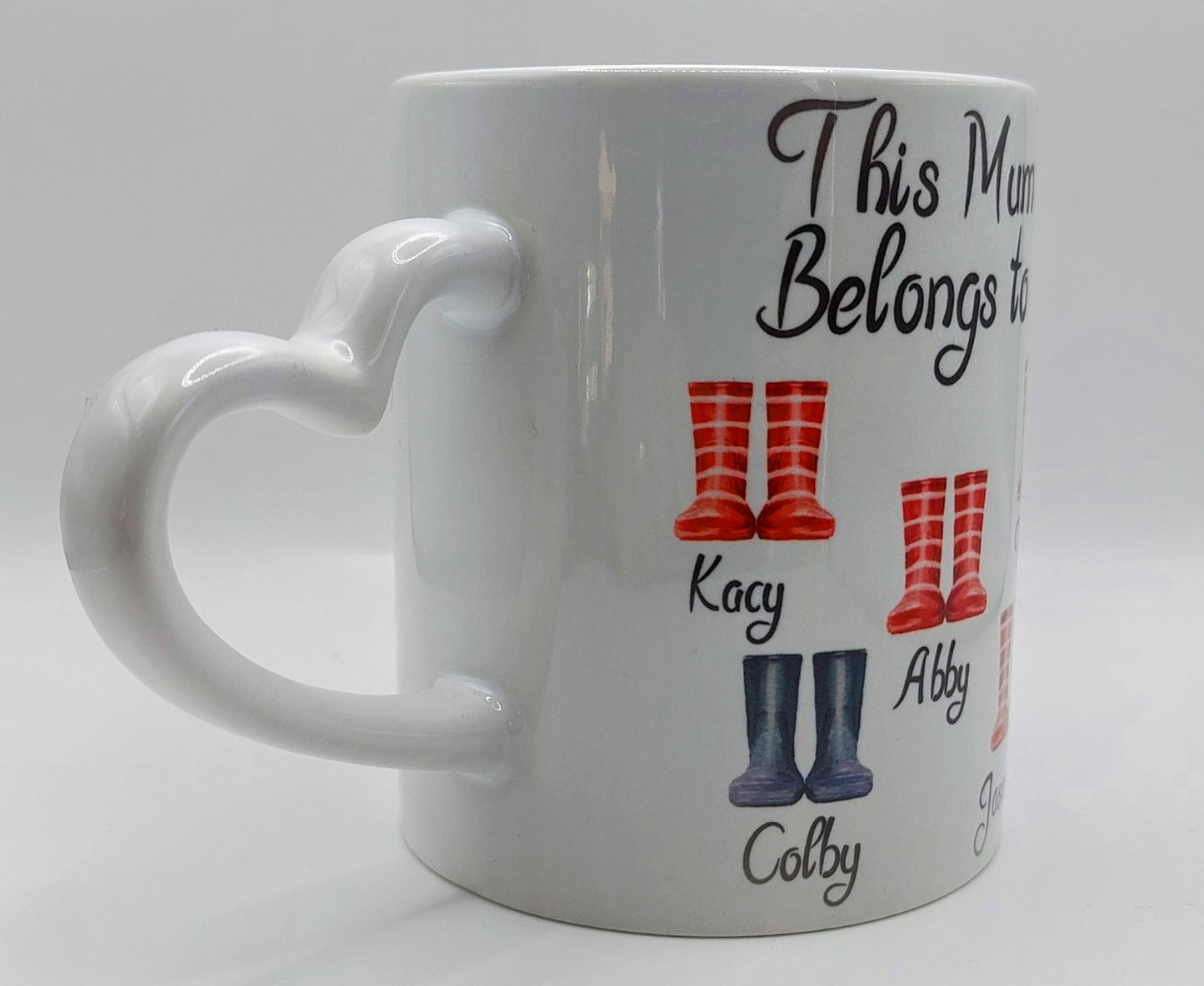 Mothers Day Mug Heart Handle | This Mummy Belongs To