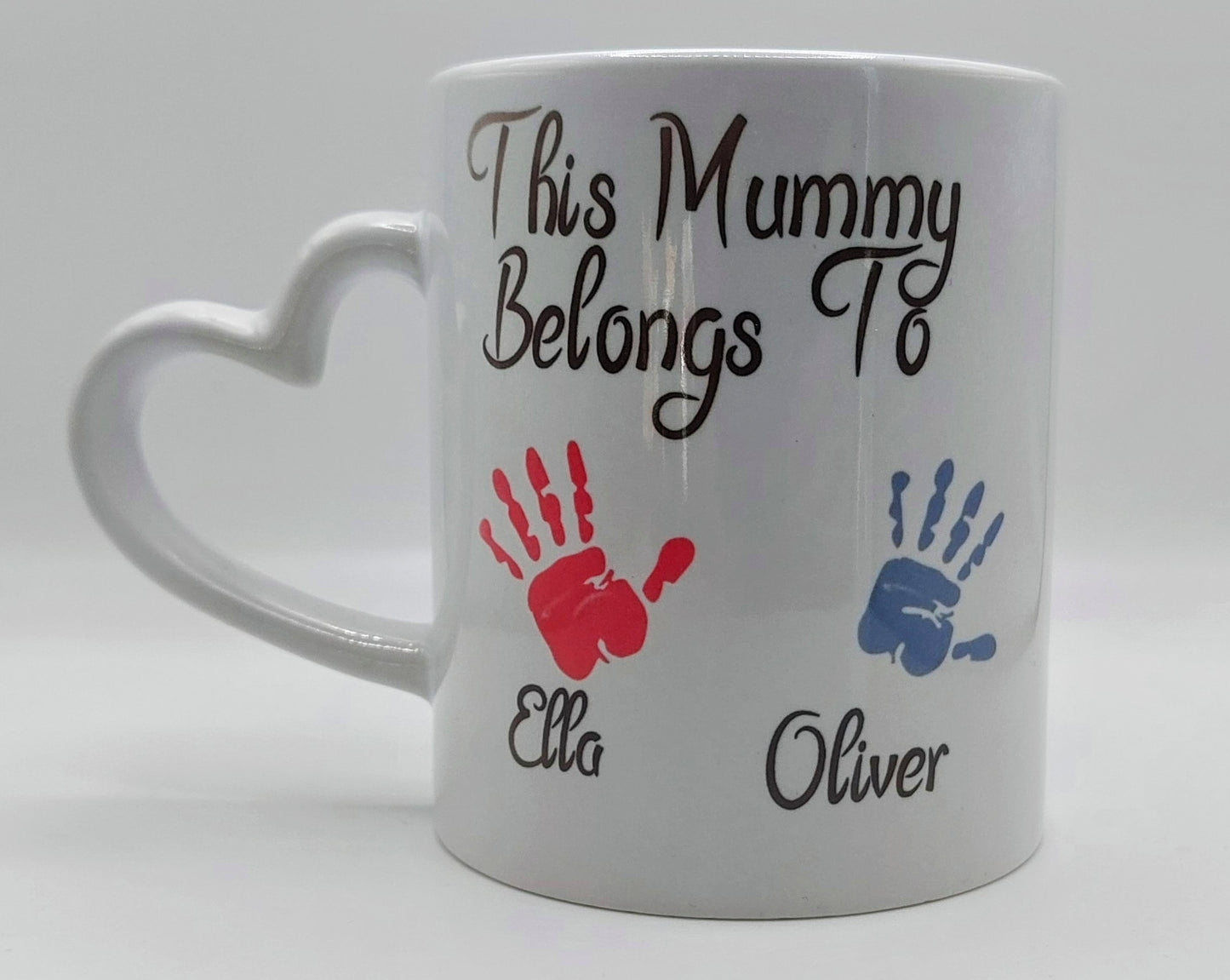 Mothers Day Mug Heart Handle | This Mummy Belongs To