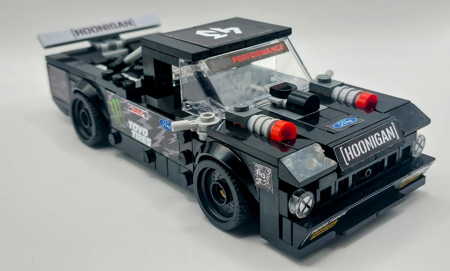 Ken Block Hoonitruck Custom Sticker Set For Speed Champions MOC 76912