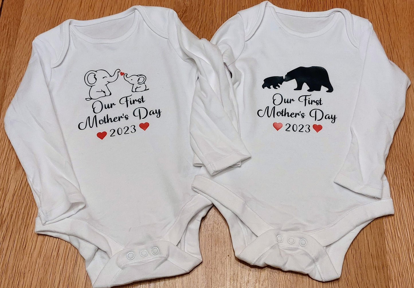 Mothers Day Baby Grow | 2023 First Mothers Day, Baby Elephant, Baby and Mother Bear