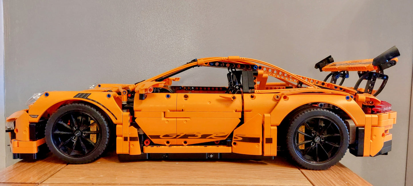 Porsche GT3 RS 42056 Custom Door And Spoiler Sticker Set "GT3 RS Stripe"