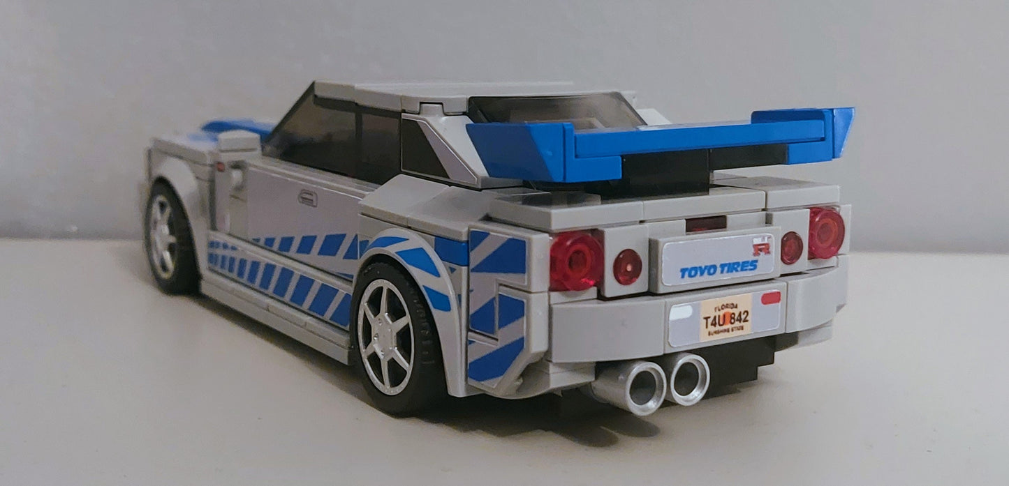 Speed Champions Skyline GTR Custom Sticker Set