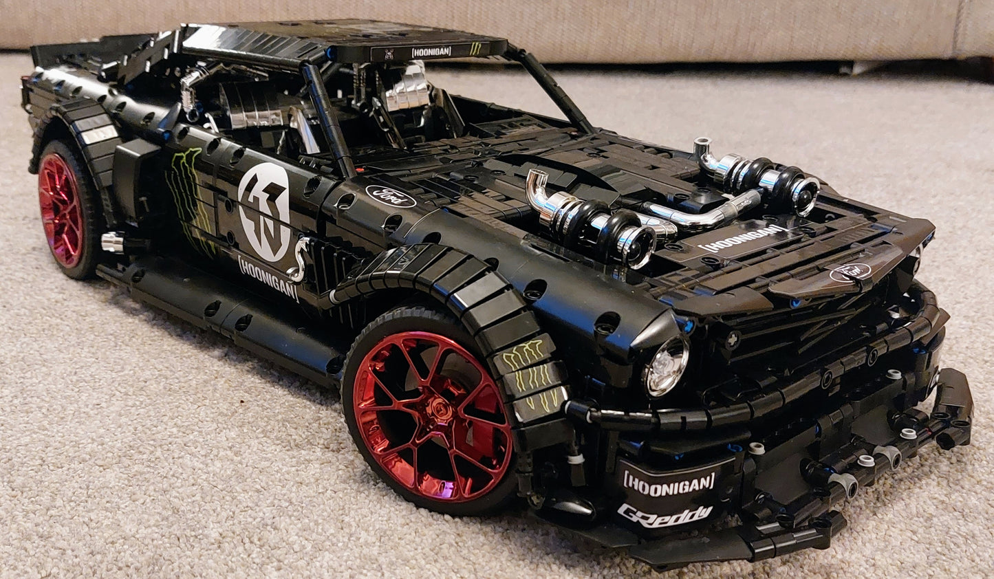 Ken Block Hoonicorn Custom Sticker Set for 1/8th Scale Mouldking Technic Car