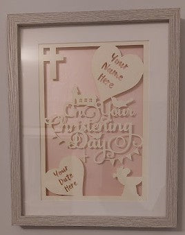 Christening Commemoration Box Frame
