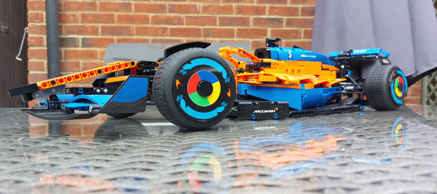 Mclaren F1 42141 Google Wheel Stickers