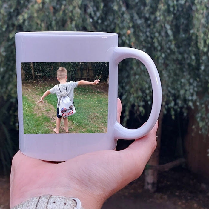 Personalised Ceramic Mug - Photo & Text