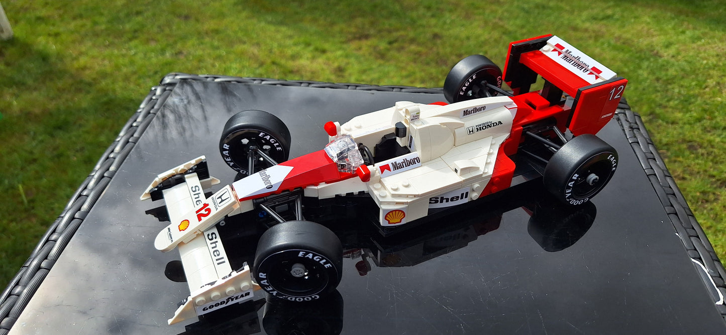 Custom Sticker Set For LEGO McLaren MP4/4 10330 Senna and Prost