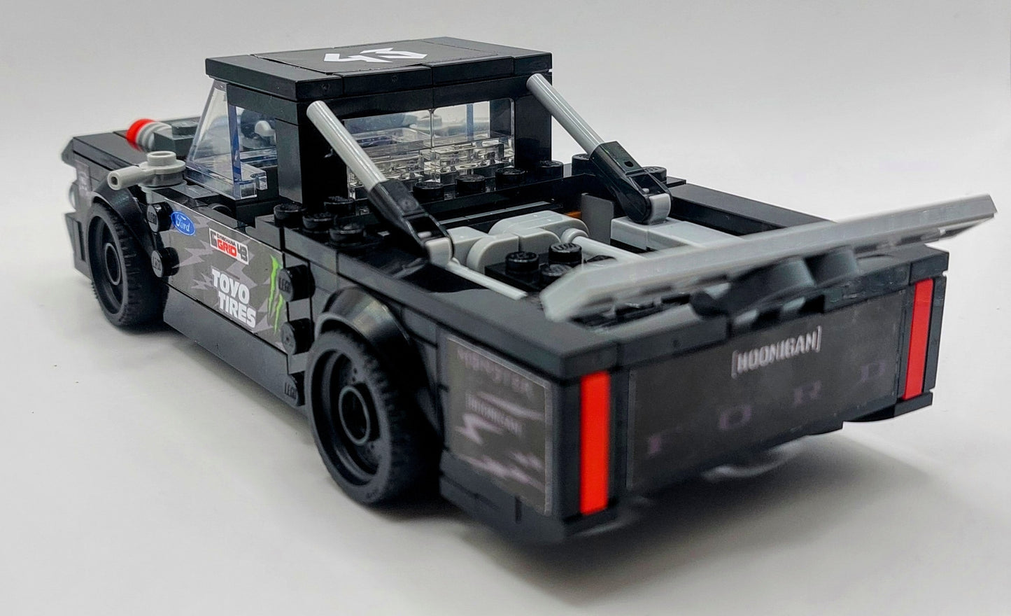 Ken Block Hoonitruck Custom Sticker Set For Speed Champions MOC 76912