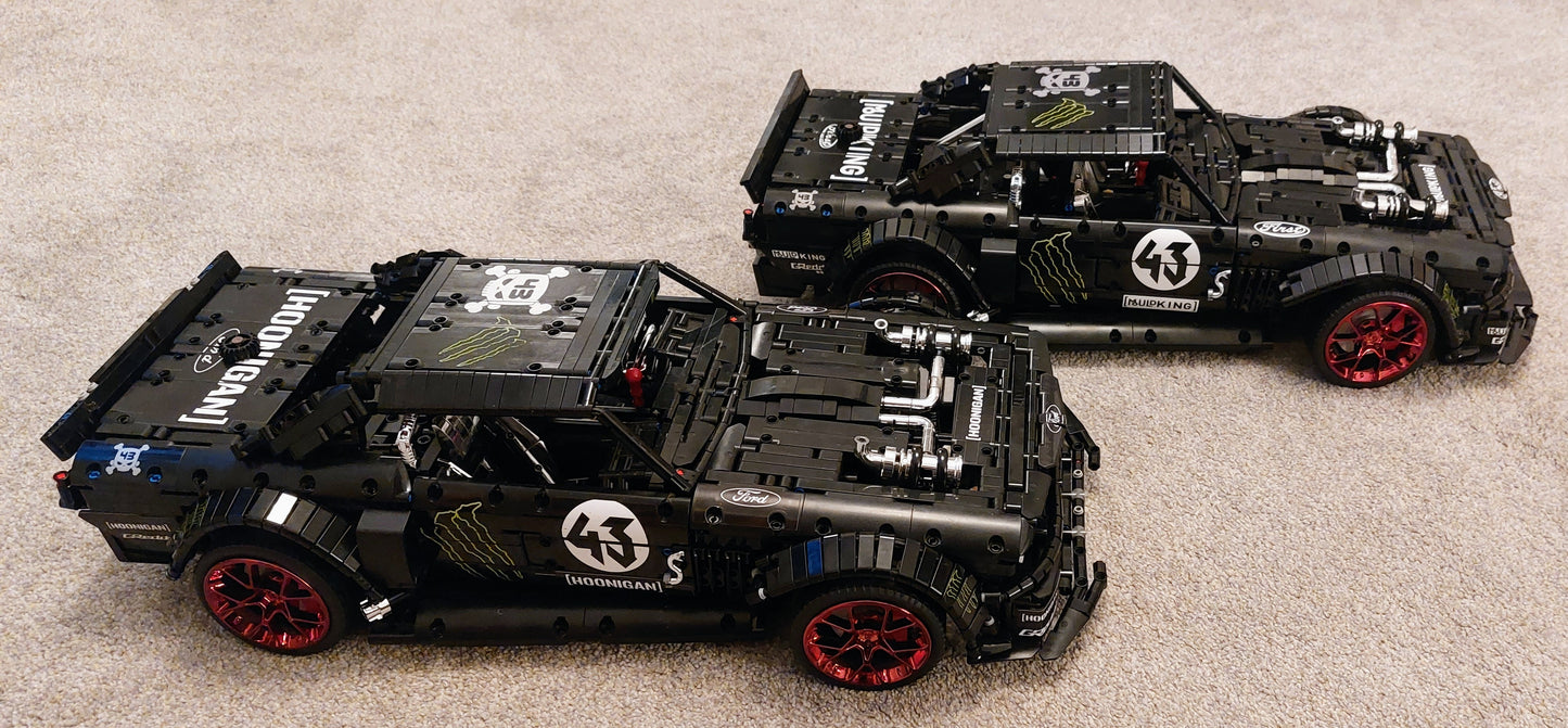 Ken Block Hoonicorn Custom Sticker Set for 1/8th Scale Mouldking Technic Car